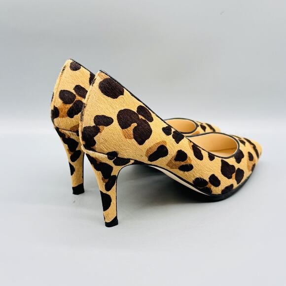 Cole Haan Shoes Womens 8.5 Brown Leopard Calf Hair Grandseries Dress Pumps Heels - Picture 9 of 13